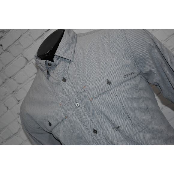 Orvis Country Fishing Shirt Mens Size Medium Camping Nylon Polyester Performance - Picture 1 of 10